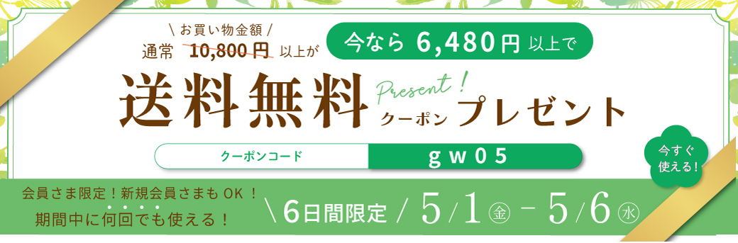 送料無料クーポン