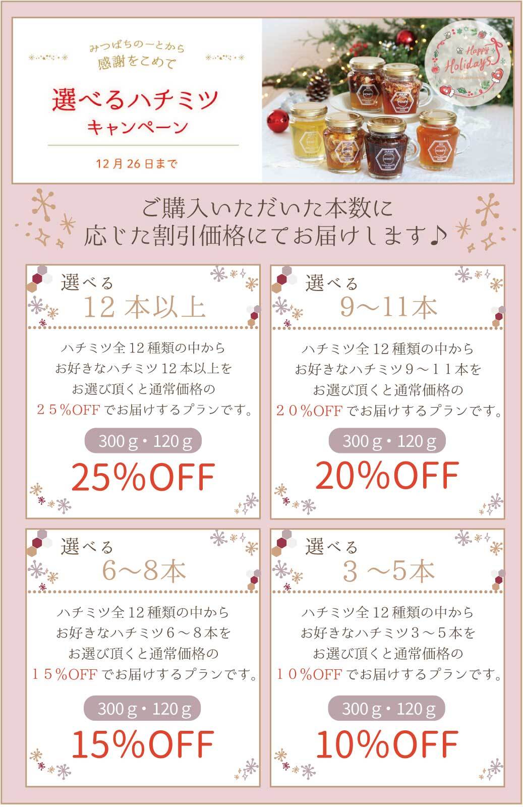 バナー 選べるハチミツ